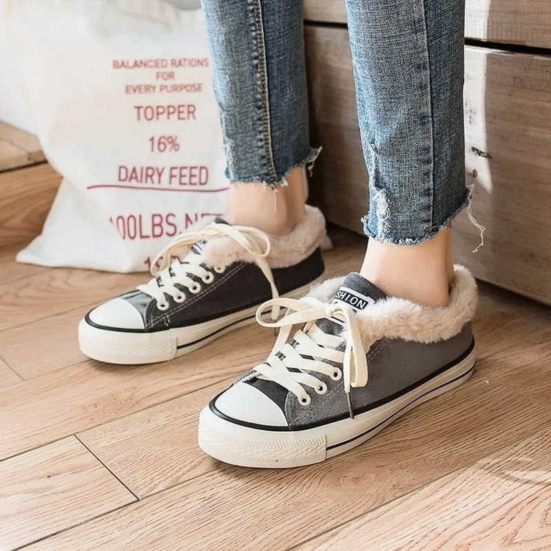 New Women Winter Fur Ankle Snow Boots Comfortable Thick Plush Keep Warm Sneakers Ladies Flock Platform Cotton Shoes Botas Mujer
New Women Winter Fur Ankle Snow Boots Comfortable Thick Plush Keep Warm Sneakers Ladies Flock Platform Cotton Shoes Botas Mujer