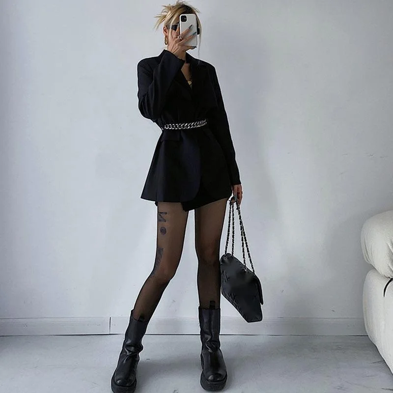 WOMENGAGA 2021 Autumn Winter Casual High Waist Suit Women's Metal Belt Chain Coat Blazers Korean Sweet Girl Female Fashion EWD4
WOMENGAGA 2021 Autumn Winter Casual High Waist Suit Women's Metal Belt Chain Coat Blazers Korean Sweet Girl Female Fashion EWD4