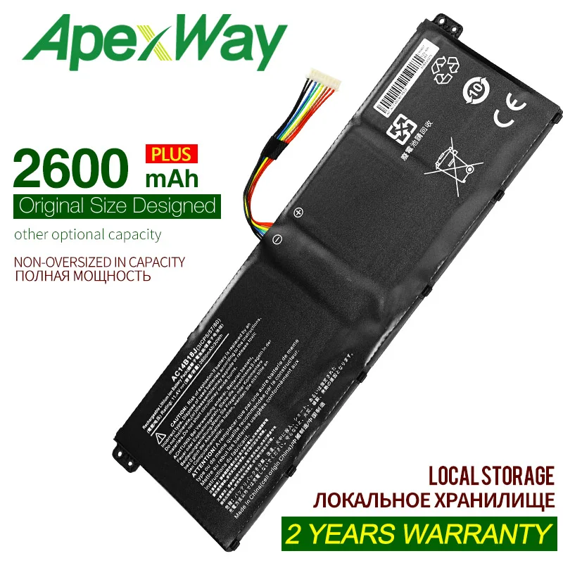 ApexWay AC14B18J новый ноутбук Батарея для acer Aspire E3 111 112 112M ES1 531N15Q3 N15W4 B116 MS2394 B115 MP
