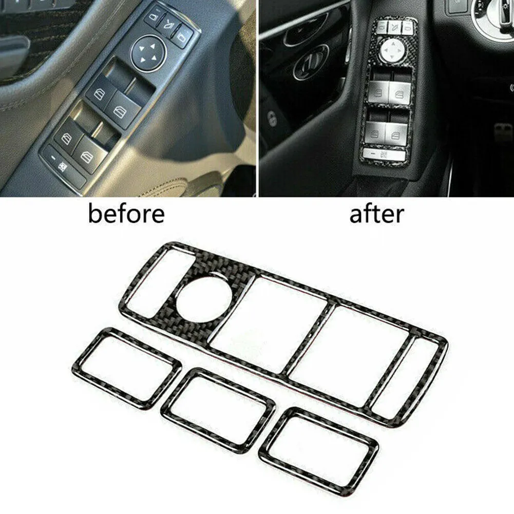 Real Carbon Fiber Windo Lift Switch Panel Trim For Mercedes Benz C Class W204 Window Decoration Stickers
Real Carbon Fiber Windo Lift Switch Panel Trim For Mercedes Benz C Class W204 Window Decoration Stickers