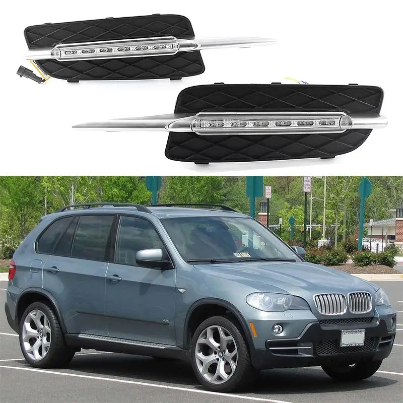 For BMW X5 E70 2007 2008 2009 LED DRL Daytime Running Light Driving Fog Lamp
For BMW X5 E70 2007 2008 2009 LED DRL Daytime Running Light Driving Fog Lamp