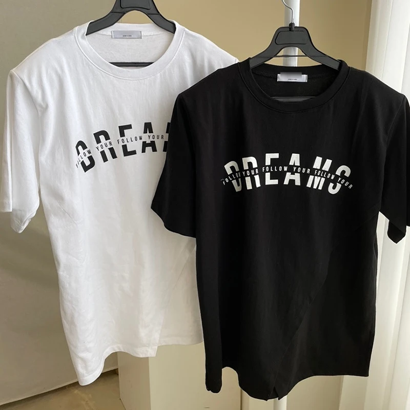 Harajuku Ulzzang Irregular Split Letter Print Short Sleeve Loose Oversize Classic Black White Tops T Shirts Streetwear
Harajuku Ulzzang Irregular Split Letter Print Short Sleeve Loose Oversize Classic Black White Tops T Shirts Streetwear