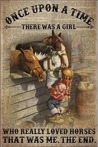 There Is A Girl Who Loves Horses That Is The End of Me Poster Retro Metal Sign for Home Coffee Shop Wall Decoration 8x12 Inch
There Is A Girl Who Loves Horses That Is The End of Me Poster Retro Metal Sign for Home Coffee Shop Wall Decoration 8x12 Inch