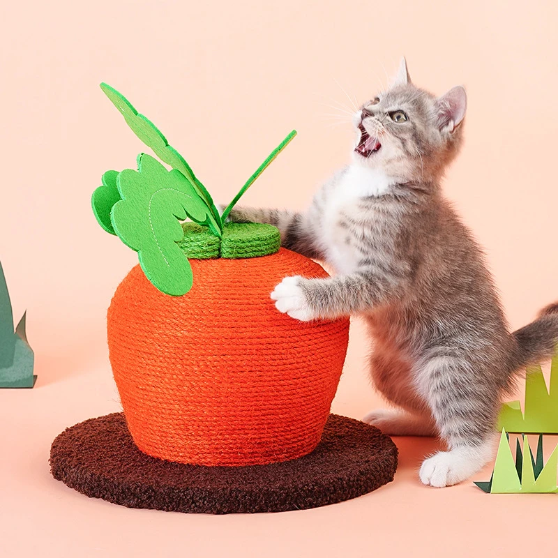 Cat Scratcher Toy Cute Kitten Sisal Rope Scratching Board Cat Tree Scraper Toys Pet Scratch Carrot Climbing Post Cat Scratching
Cat Scratcher Toy Cute Kitten Sisal Rope Scratching Board Cat Tree Scraper Toys Pet Scratch Carrot Climbing Post Cat Scratching