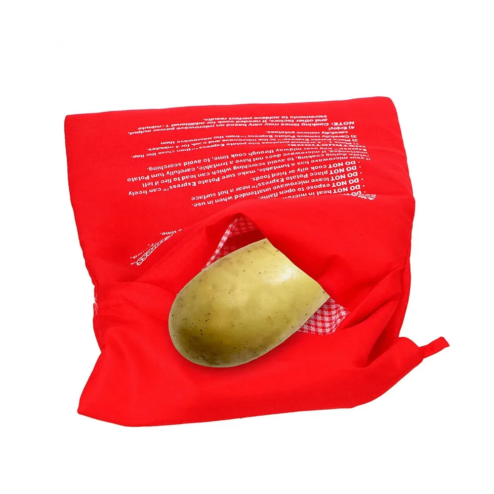 1PC Washable Microwave Potato Bag Baked Potato Pack For Oven Quick Fast Steam Pocket In 4 Minutes Easy Cooking for Kitchen Use
1PC Washable Microwave Potato Bag Baked Potato Pack For Oven Quick Fast Steam Pocket In 4 Minutes Easy Cooking for Kitchen Use