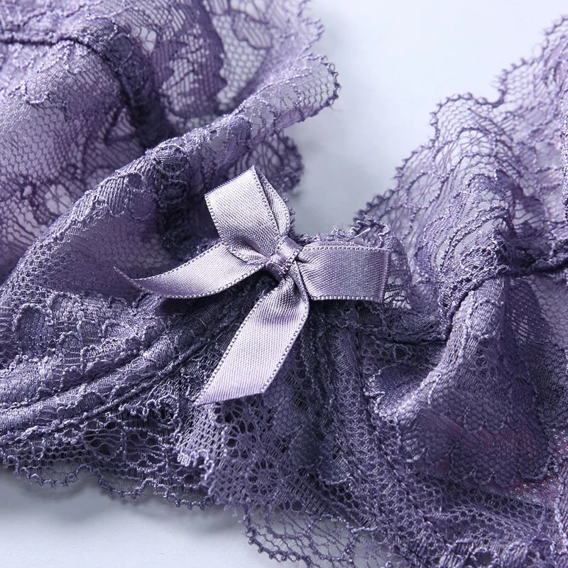 Honviey lace embroidery bra set sexy bow knot transparent women bra setbreathable large size bra gathered female intimates
Honviey lace embroidery bra set sexy bow knot transparent women bra setbreathable large size bra gathered female intimates