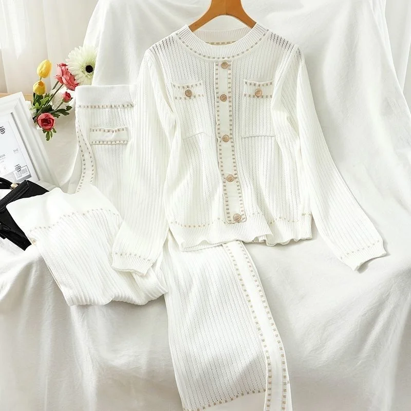 2021 Spring Summer Tracksuit Women Two-Piece Suit Wide Leg Pants Suits Knitted Short Sleeve 2 Piece Sets Womens Outfits Y791
2021 Spring Summer Tracksuit Women Two-Piece Suit Wide Leg Pants Suits Knitted Short Sleeve 2 Piece Sets Womens Outfits Y791