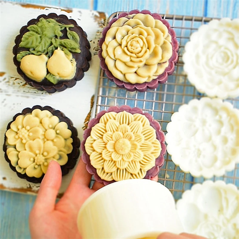 Plastic Mooncake Mold Biscuit Cookie Cutter Hand Pressure Mould 1 Barrel 4 Stamps 150g DIY Fondant Baking Tool Mid-Autumn Festiv
Plastic Mooncake Mold Biscuit Cookie Cutter Hand Pressure Mould 1 Barrel 4 Stamps 150g DIY Fondant Baking Tool Mid-Autumn Festiv