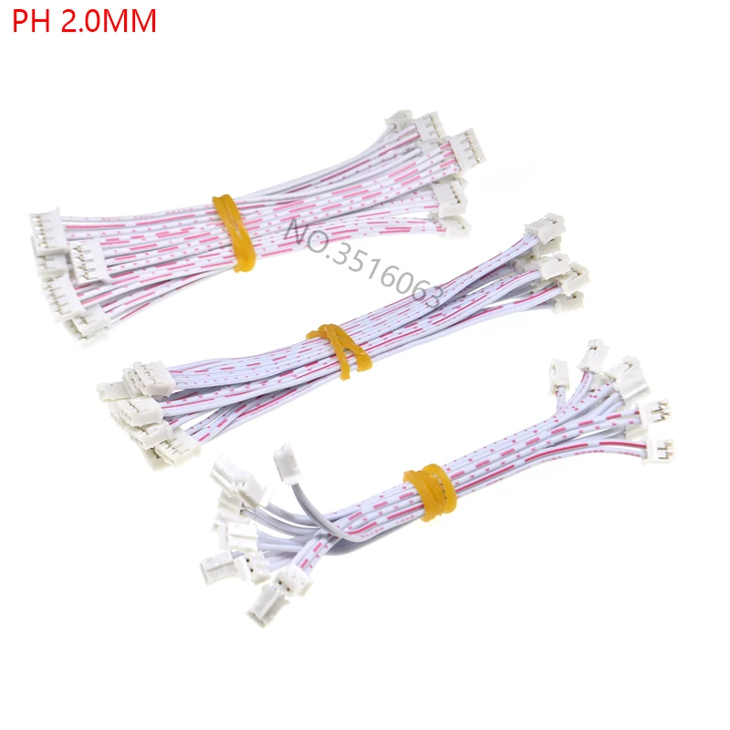 10 шт. 1 0 25 5 2 54 SH/JST/ZH/PH/XH ММ мм двойной гнездовой разъем с проводом 2/3/4/5P булавка |
