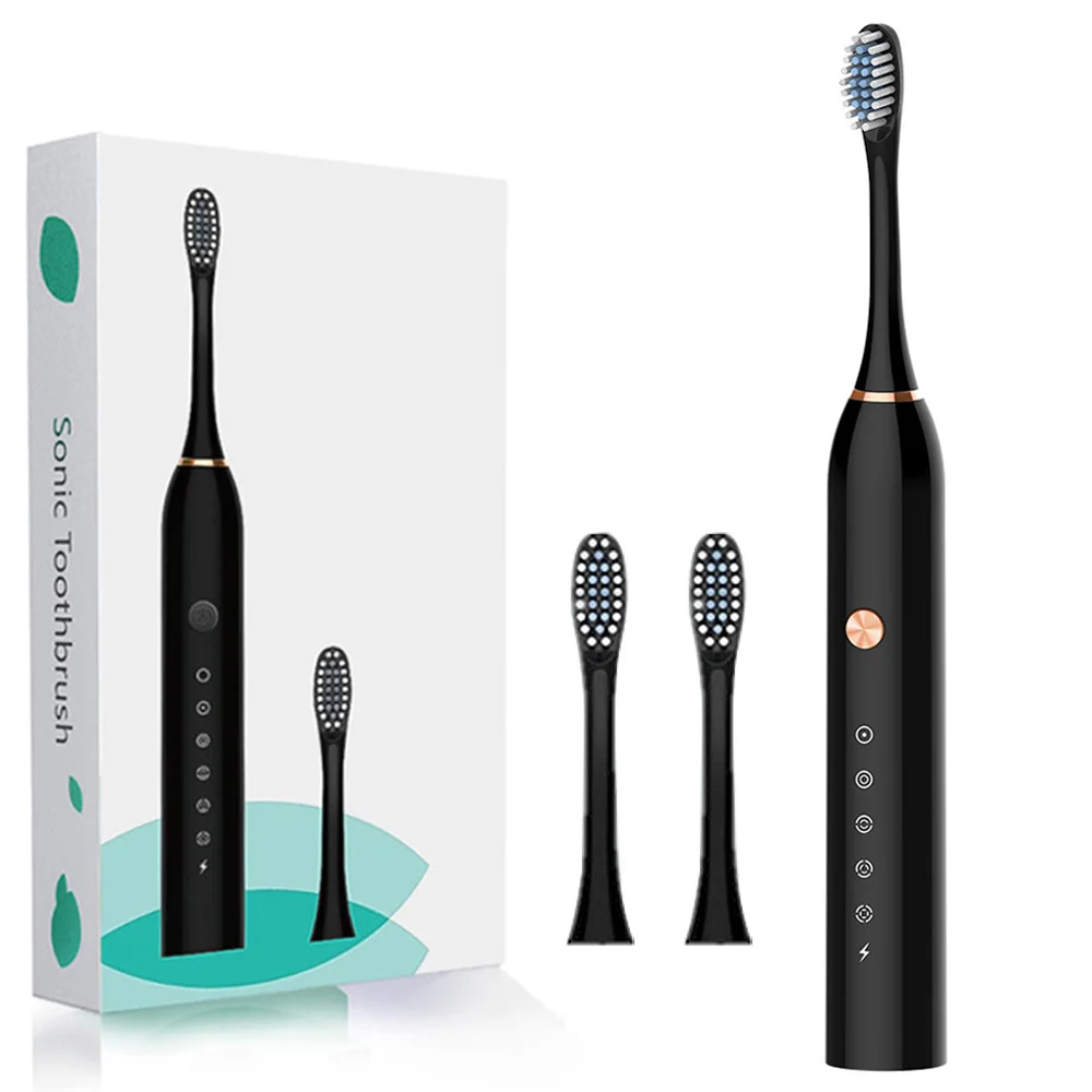 Sonic Electric Toothbrush Waterproof Ultrasonic Tooth Brush USB Rechargeable Toothbrushes with 8 Heads Replacement Tooth Brush
Sonic Electric Toothbrush Waterproof Ultrasonic Tooth Brush USB Rechargeable Toothbrushes with 8 Heads Replacement Tooth Brush