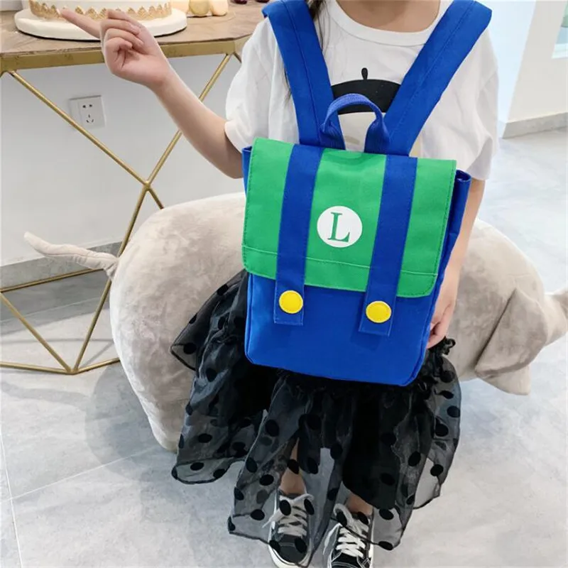 Hot New Super Marry Children Cartoon Backpack Cosplay Color Blocking Canvas Satchel Cute Red Yellow Anime Bag Schoolbag
Hot New Super Marry Children Cartoon Backpack Cosplay Color Blocking Canvas Satchel Cute Red Yellow Anime Bag Schoolbag