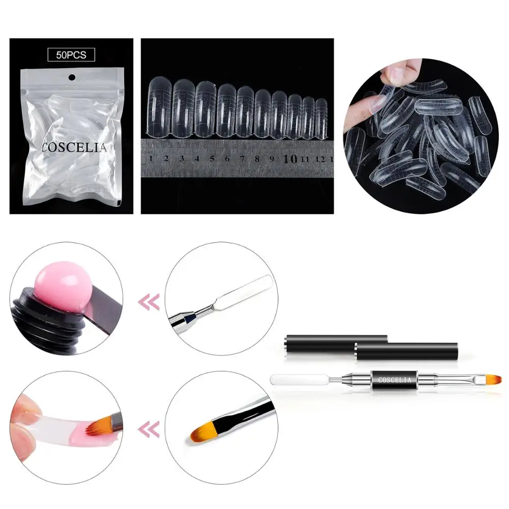 COSCELIA Poly Nail Gel Nail Tips Quick Building Finger Extension False Nails Tip Fiberglass Nail Form Acrylic Molds Tools
COSCELIA Poly Nail Gel Nail Tips Quick Building Finger Extension False Nails Tip Fiberglass Nail Form Acrylic Molds Tools