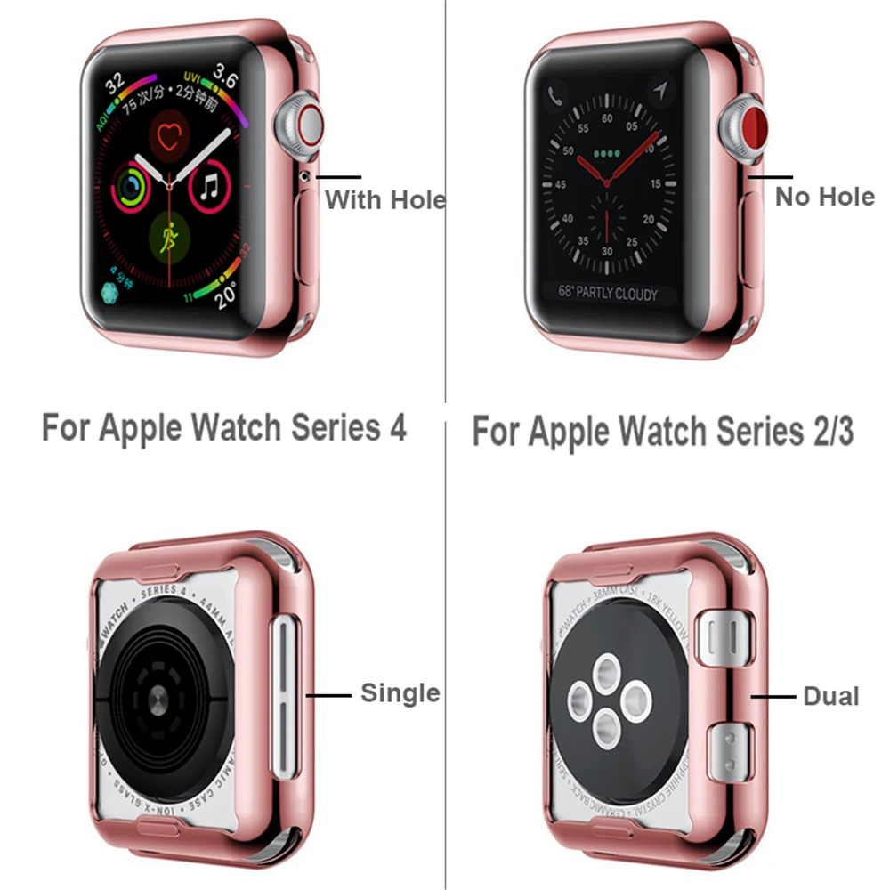 Чехол для часов Apple Watch series 5 4 3 2 1 чехол 42 мм 38 м 40 44 тонкий iWatch | Наручные часы