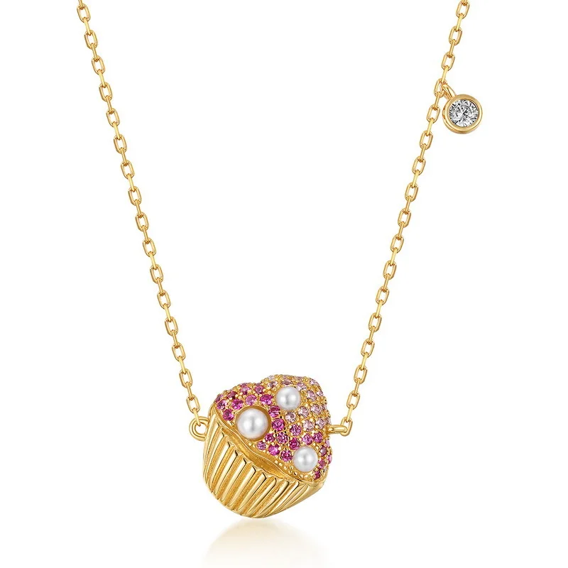 Cupcake colorful zircon necklace 210329-81
Cupcake colorful zircon necklace 210329-81