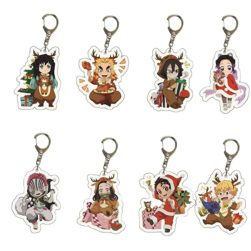 Demon Slayer,Christmas Style Key Chain Animation Carbon Lang Surrounding Transparent Key Chain Pendant Gifts Wholesale
Demon Slayer,Christmas Style Key Chain Animation Carbon Lang Surrounding Transparent Key Chain Pendant Gifts Wholesale