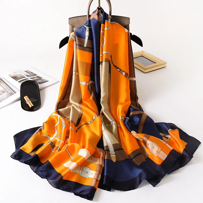2021 Luxury Brand Women Scarf Summer Silk Scarves Shawls Lady Wraps Soft Pashimina Female Echarpe Designer Beach Stole Bandana
2021 Luxury Brand Women Scarf Summer Silk Scarves Shawls Lady Wraps Soft Pashimina Female Echarpe Designer Beach Stole Bandana