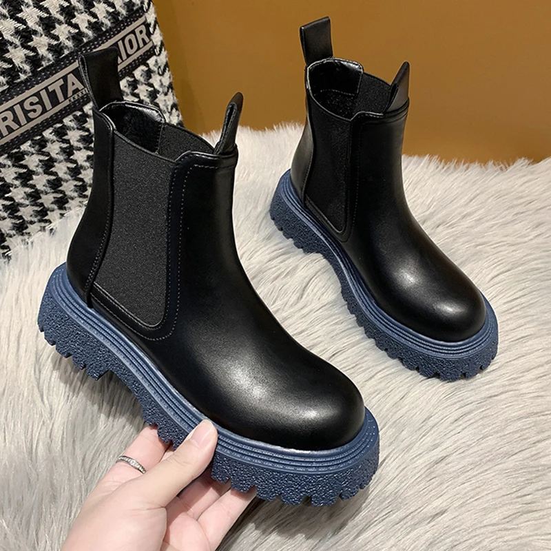 Модные женские ботинки челси, черные, белые женские ботильоны без шнуровки, зимняя обувь для женщин, ботинки на платформе, женские ботинки
Модные женские ботинки челси, черные, белые женские ботильоны без шнуровки, зимняя обувь для женщин, ботинки на платформе, женские ботинки