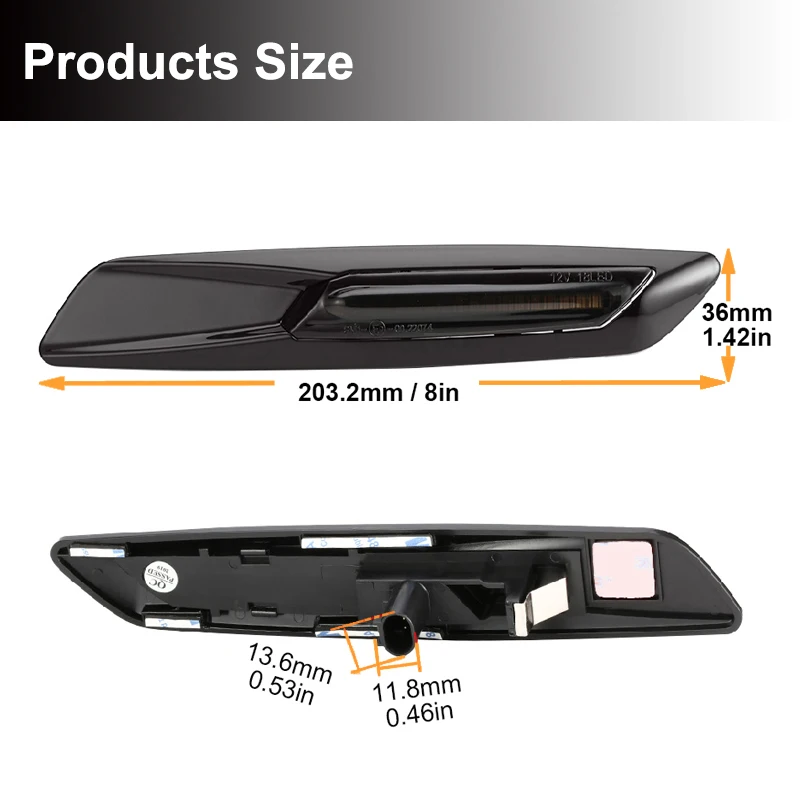 2x Dynamic Side Marker lights LED Turn Signal Lamp For BMW 3 5 Series E90 E91 E92 E93 E60 E61 325i 328i 330i 525i 528i 530i 535i
2x Dynamic Side Marker lights LED Turn Signal Lamp For BMW 3 5 Series E90 E91 E92 E93 E60 E61 325i 328i 330i 525i 528i 530i 535i