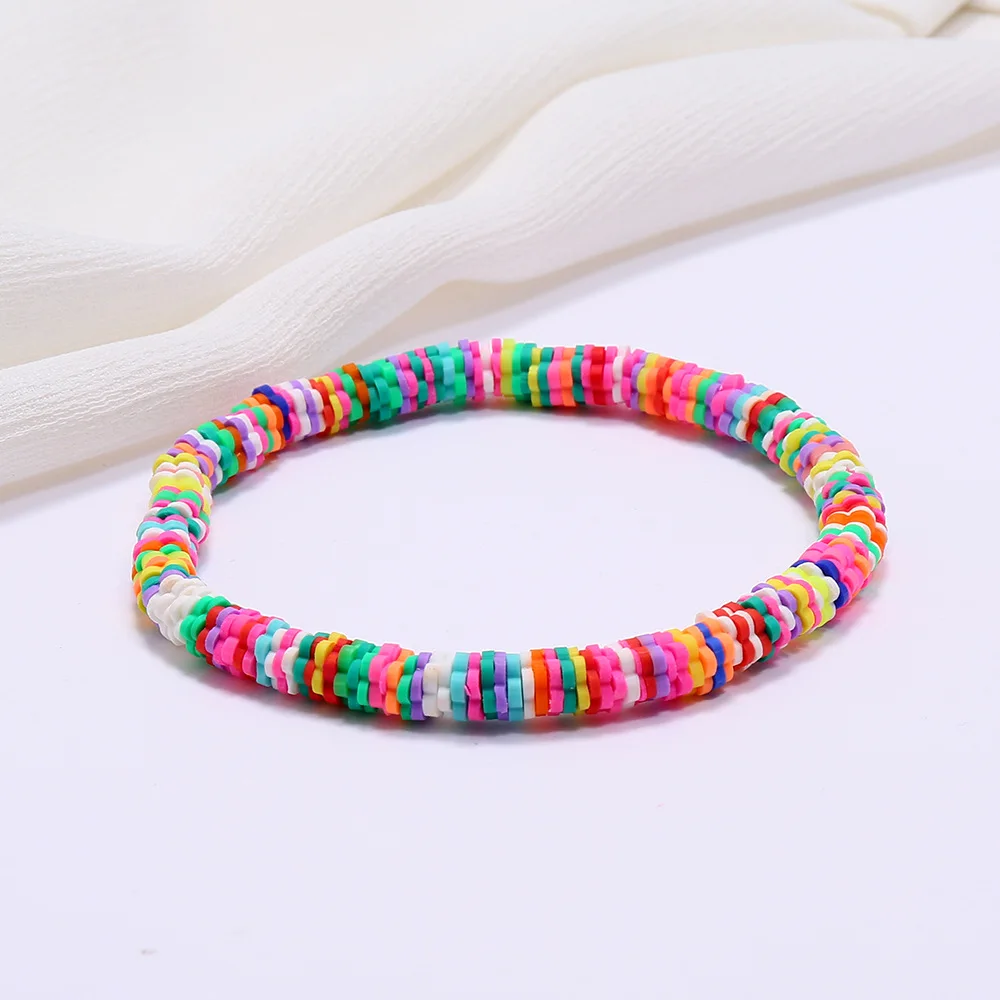 Bohemian Bracelet Bracelet 6mm Soft Ceramic Bracelet Beach Bracelet Color Disc Bracelet Retro Simple Elastic Rope Bracelet
Bohemian Bracelet Bracelet 6mm Soft Ceramic Bracelet Beach Bracelet Color Disc Bracelet Retro Simple Elastic Rope Bracelet