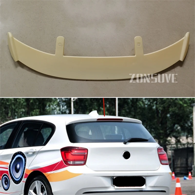 

Use For 2011-2018 BMW 1 series F20 Spoiler ABS Plastic Carbon Fiber Look Hatchback SUV Roof Rear Wing Body Kit Accessories