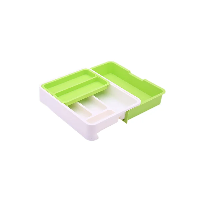 Tableware Sorting Box 2-Layer Drawer Retractable Storage Household Knife, Fork, Chopstick Spoon Kitchen Shelf
Tableware Sorting Box 2-Layer Drawer Retractable Storage Household Knife, Fork, Chopstick Spoon Kitchen Shelf