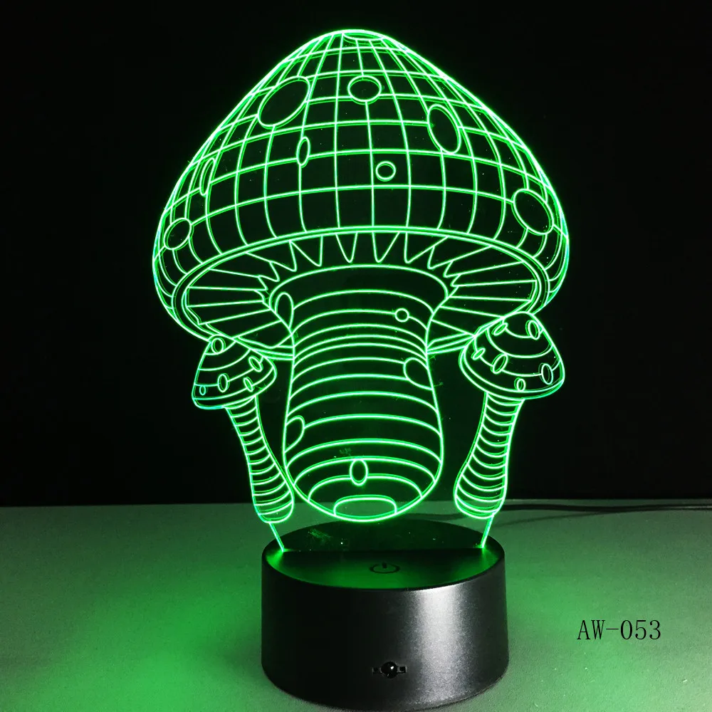 Mushroom Shaoe 3D Garden Light Illusion Visual Child Baby Night Light LED Lighting christmas lights Party Decor AW-053
Mushroom Shaoe 3D Garden Light Illusion Visual Child Baby Night Light LED Lighting christmas lights Party Decor AW-053