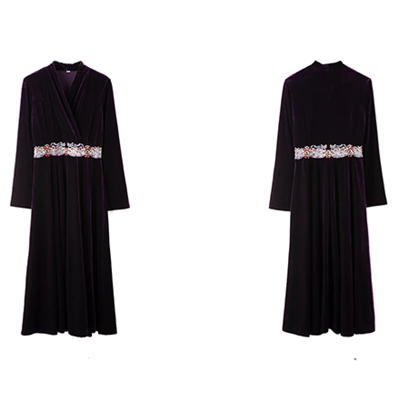 Autumn 4XL Plus Size Gold Velvet Midi Dresses Winter Solid Vintage Long Sleeve New One Piece Dress For Women Elegant Party Night
Autumn 4XL Plus Size Gold Velvet Midi Dresses Winter Solid Vintage Long Sleeve New One Piece Dress For Women Elegant Party Night