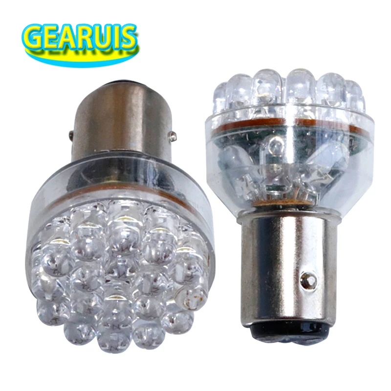 100Pcs Car Motorcycle LED S25 1157 bay15s p21/5w 1156 ba15s 24 led F3 Brake Lights automotive lights bulb 12V white red yellow
100Pcs Car Motorcycle LED S25 1157 bay15s p21/5w 1156 ba15s 24 led F3 Brake Lights automotive lights bulb 12V white red yellow
