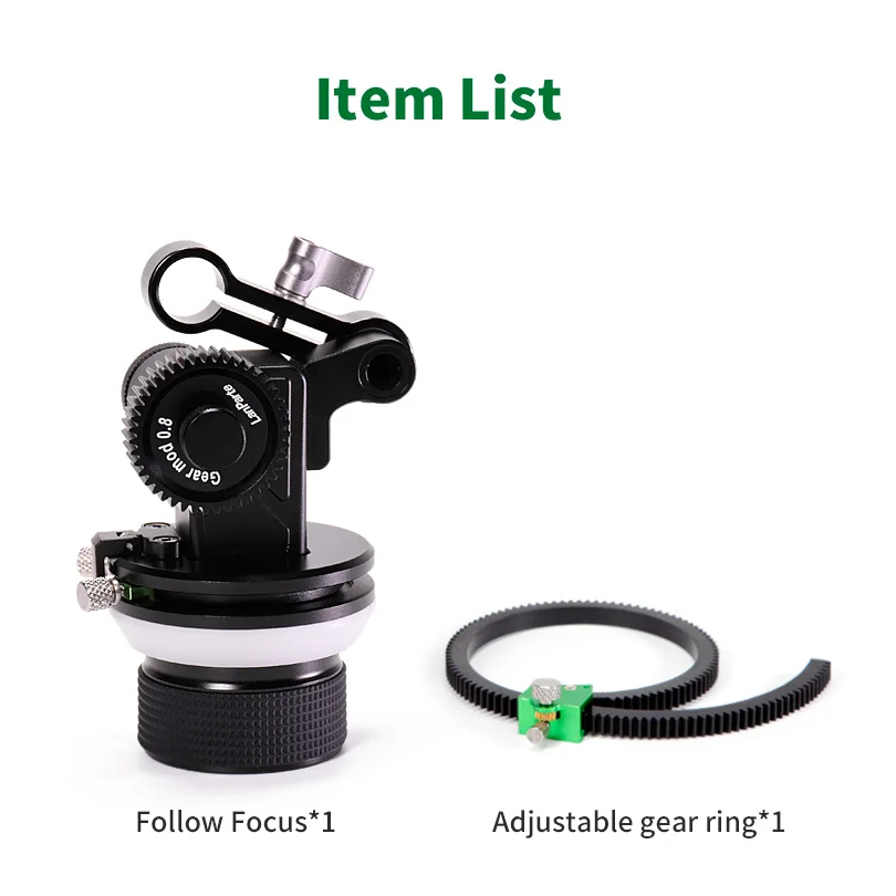 Lanparte Lightweight Mini Follow Focus with Adjustable Gear Ring and A B Hard Stop for DSLR Camera Accessories 
Lanparte Lightweight Mini Follow Focus with Adjustable Gear Ring and A B Hard Stop for DSLR Camera Accessories
