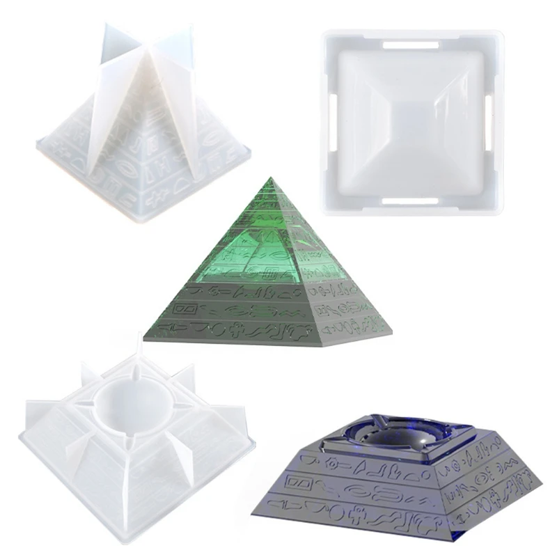 Pyramid Ashtray Epoxy Resin Mold Smoke Storage Box Casting Silicone Mould DIY Crafts Ornaments Making Tool resin mold
Pyramid Ashtray Epoxy Resin Mold Smoke Storage Box Casting Silicone Mould DIY Crafts Ornaments Making Tool resin mold