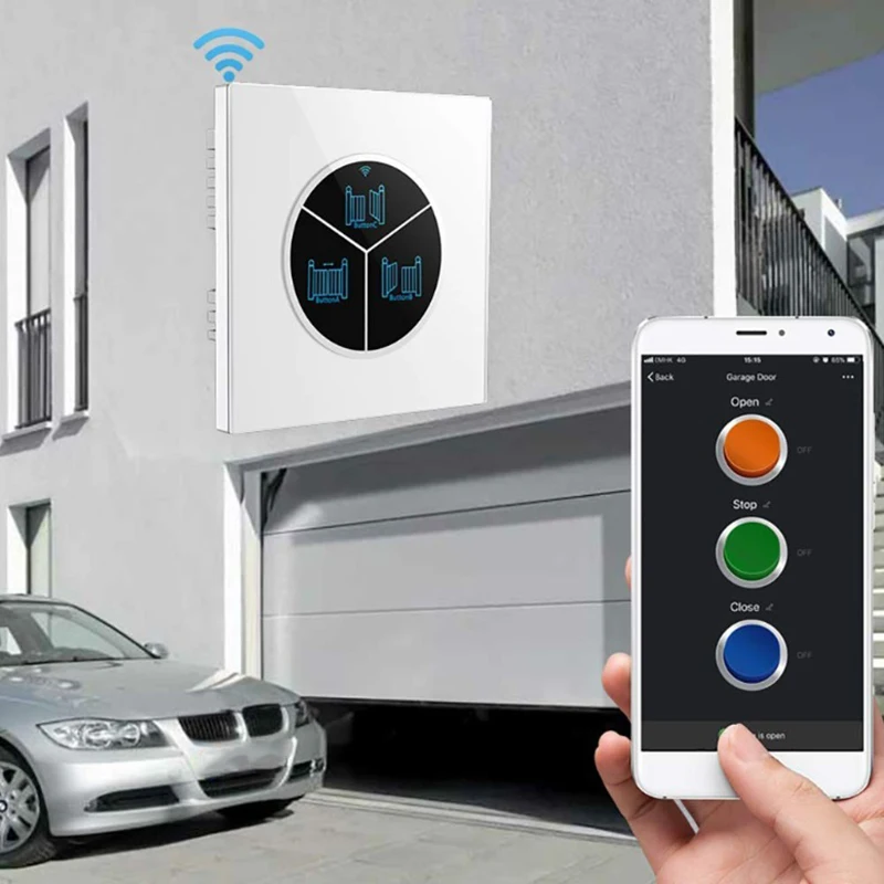 Wireless Garage Door Opener Remote WiFi Switch Universal Controlled By Smartphone for Automatic Gate Opener System
Wireless Garage Door Opener Remote WiFi Switch Universal Controlled By Smartphone for Automatic Gate Opener System