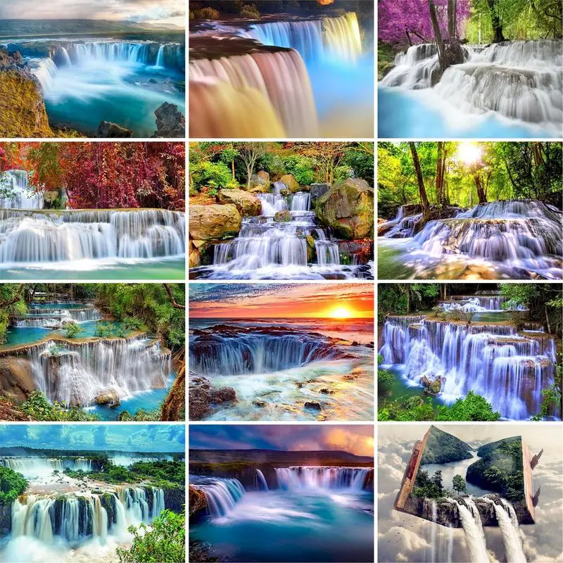 GATYZTORY Frame Waterfall And Rivers Painting By Numbers Canvas Colouring Landscape Handpainted Artwork Diy Gift Home Wall Decor
GATYZTORY Frame Waterfall And Rivers Painting By Numbers Canvas Colouring Landscape Handpainted Artwork Diy Gift Home Wall Decor