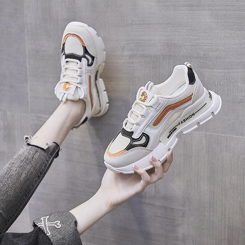 Spring Summer Women Sneakers Flower Mesh Patchwork Dad Shoes Cute Thick Heel White Shoes Breathable Running Platform Sneakers
Spring Summer Women Sneakers Flower Mesh Patchwork Dad Shoes Cute Thick Heel White Shoes Breathable Running Platform Sneakers