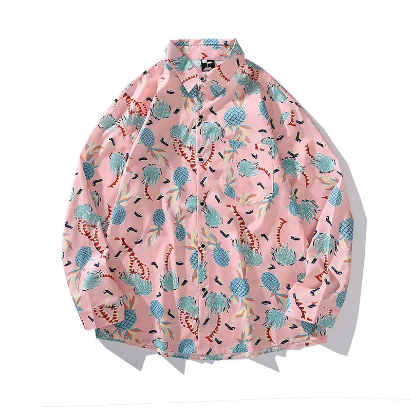 Ulzzang Holiday Beach Trip Pineapple Shirt Stylish Chic Couple Clothing Long-sleeved Shirt Men Women
Ulzzang Holiday Beach Trip Pineapple Shirt Stylish Chic Couple Clothing Long-sleeved Shirt Men Women