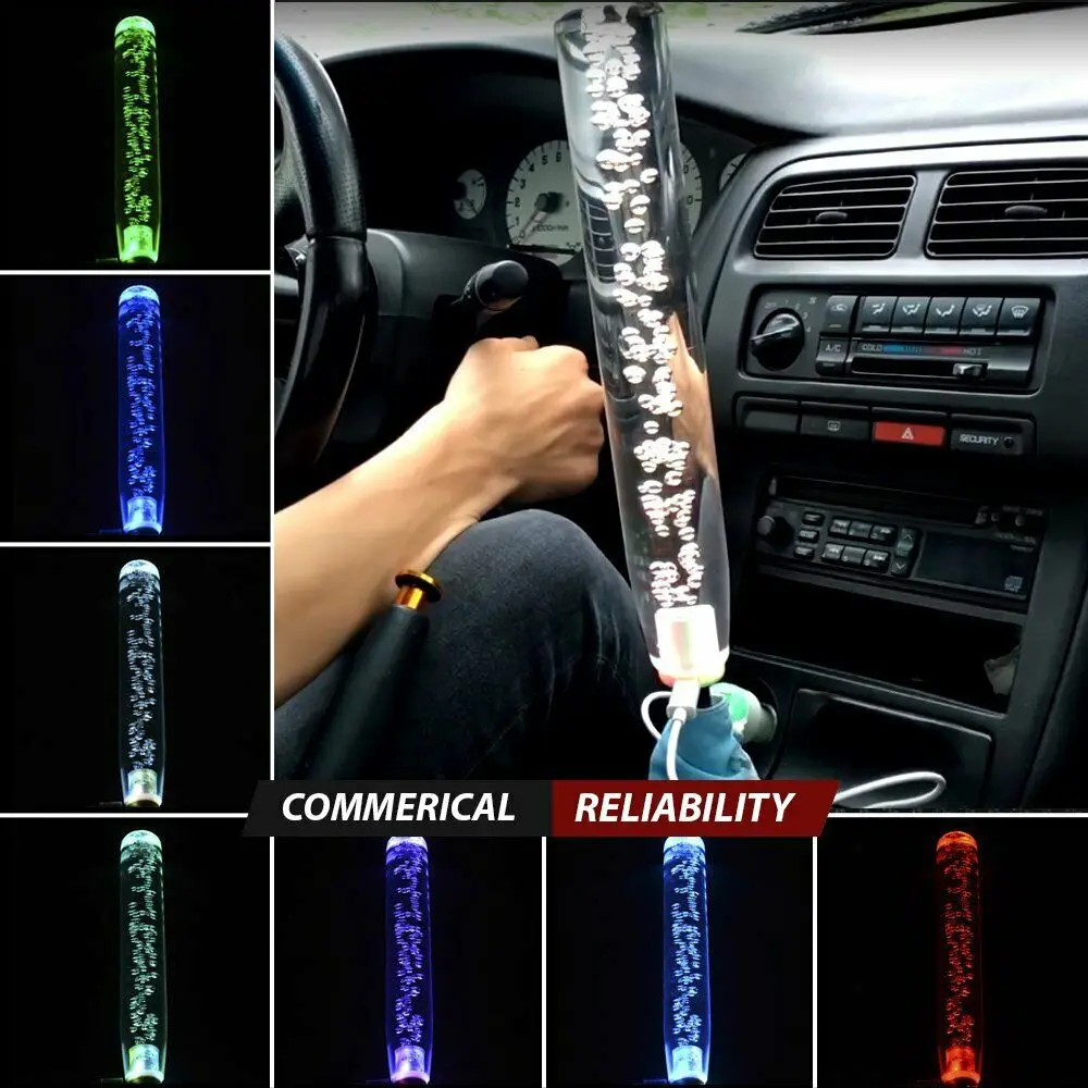 30cm 300mm Universal Car Auto Colorful LED Lighting Manual Transmission Gear Shift Knob Shifter Lever For Peugeot Honda Toyota
30cm 300mm Universal Car Auto Colorful LED Lighting Manual Transmission Gear Shift Knob Shifter Lever For Peugeot Honda Toyota