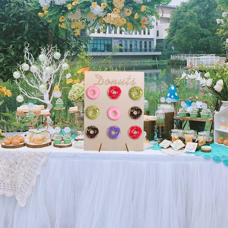 1pc Wooden Donut Wall Stand Doughnut Holder Baby Shower Kids Birthday Wedding Party Table Decorations Display Stand Supplies
1pc Wooden Donut Wall Stand Doughnut Holder Baby Shower Kids Birthday Wedding Party Table Decorations Display Stand Supplies