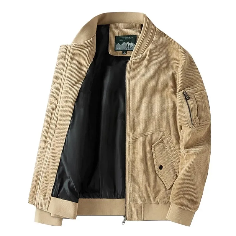 Men's Fashion Corduroy Bomber Jacket 2021 Spring Autumn Casual Coat Outerwear Corduroy Baseball Tops Clothing Size 4XL
Men's Fashion Corduroy Bomber Jacket 2021 Spring Autumn Casual Coat Outerwear Corduroy Baseball Tops Clothing Size 4XL