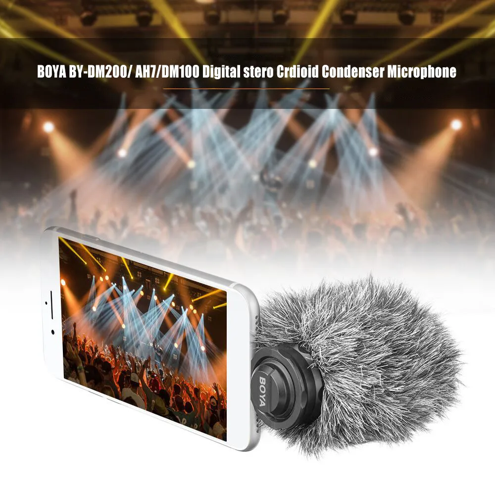 BOYA BY-DM200 Digital Stereo Cardioid Condenser Microphones for iOS Android Devices Recording for iPhone 12 11 iPad iPod Touch
BOYA BY-DM200 Digital Stereo Cardioid Condenser Microphones for iOS Android Devices Recording for iPhone 12 11 iPad iPod Touch