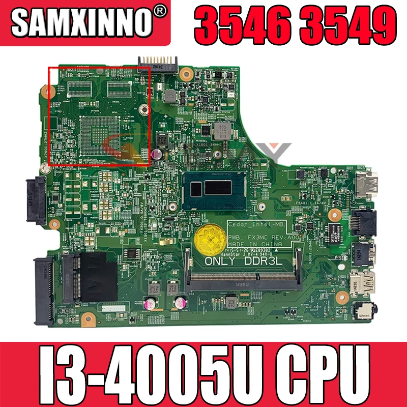 Для DELL Inspiron 3546 3549 3446 3449 I3-4005U порт VGA материнская плата для ноутбука CN-01NR96 01NR96 MRF1C материнская плата для ноутбука
Для DELL Inspiron 3546 3549 3446 3449 I3-4005U порт VGA материнская плата для ноутбука CN-01NR96 01NR96 MRF1C материнская плата для ноутбука