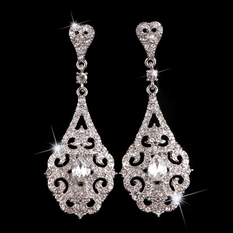 Floralbride New Arrival Art Deco Crystals Rhinestones Wedding Dangle Earrings Bridesmaids Earrings Bridal Drop Earrings Women
Floralbride New Arrival Art Deco Crystals Rhinestones Wedding Dangle Earrings Bridesmaids Earrings Bridal Drop Earrings Women