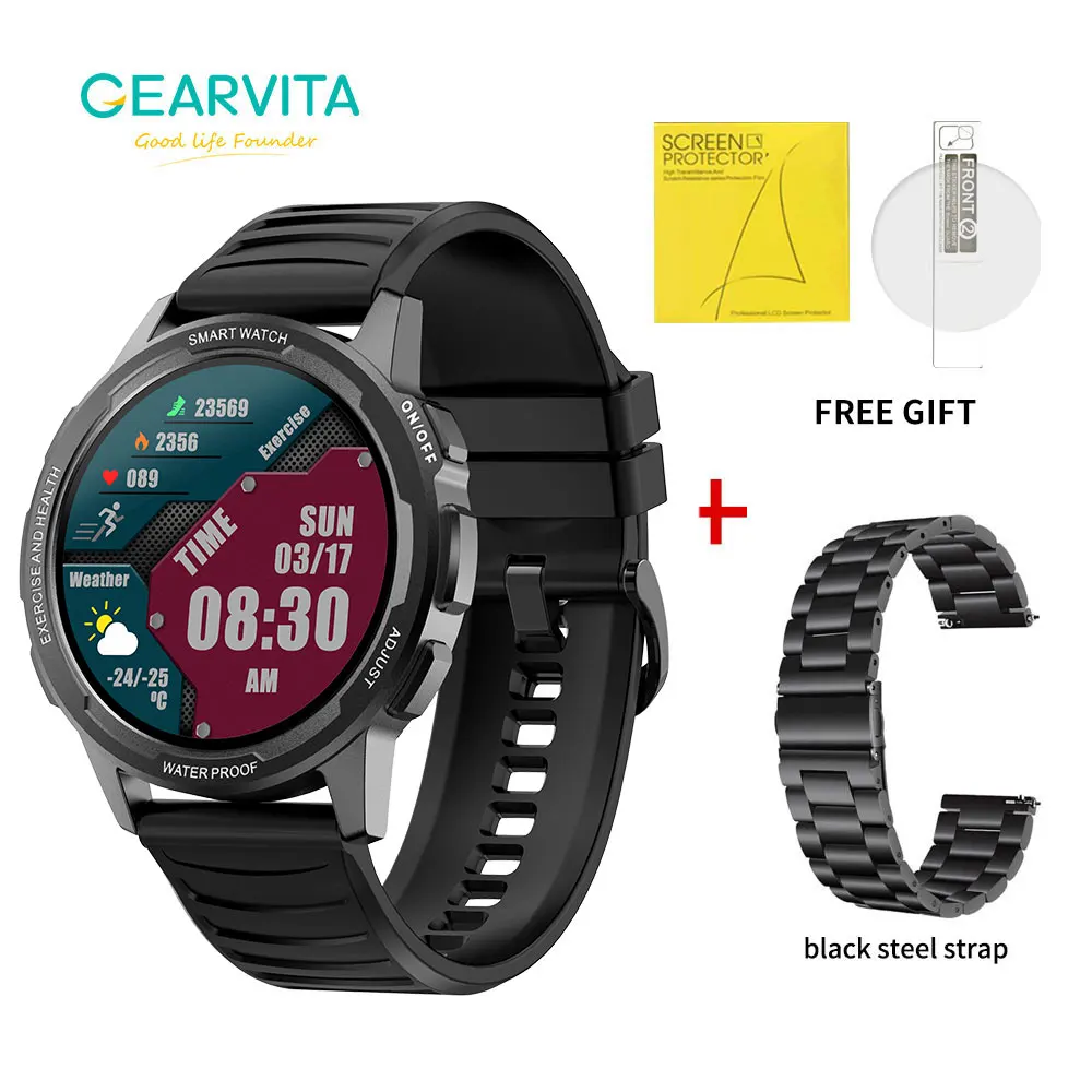Gearvita X28 360*360 HD Screen Smart Watch 3ATM Waterproof Sport Fitness Activity Tracker L15 Pro Smartwatch 1.32 For Men Women
Gearvita X28 360*360 HD Screen Smart Watch 3ATM Waterproof Sport Fitness Activity Tracker L15 Pro Smartwatch 1.32 For Men Women