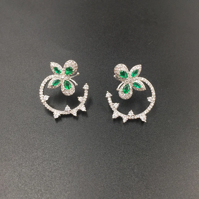 Dazz Luxury Fashion Butterfly Zircon Silver Earring Beautiful Jewelry Women Indian Bride Dress Party Wedding Holiday Accessories
Dazz Luxury Fashion Butterfly Zircon Silver Earring Beautiful Jewelry Women Indian Bride Dress Party Wedding Holiday Accessories