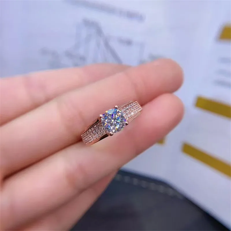 Moissanite ring VVS1 Excellent Cut women Engagement and wedding gift diamond real 925 solid silver
Moissanite ring VVS1 Excellent Cut women Engagement and wedding gift diamond real 925 solid silver