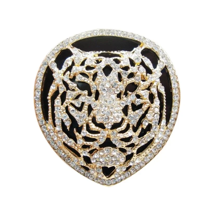 New Domineering Golden Zircon Retro Tiger Metal Brooch Pin Men and Women Exquisite Fashion Dress Brooch Coat Jewelry Gift
New Domineering Golden Zircon Retro Tiger Metal Brooch Pin Men and Women Exquisite Fashion Dress Brooch Coat Jewelry Gift