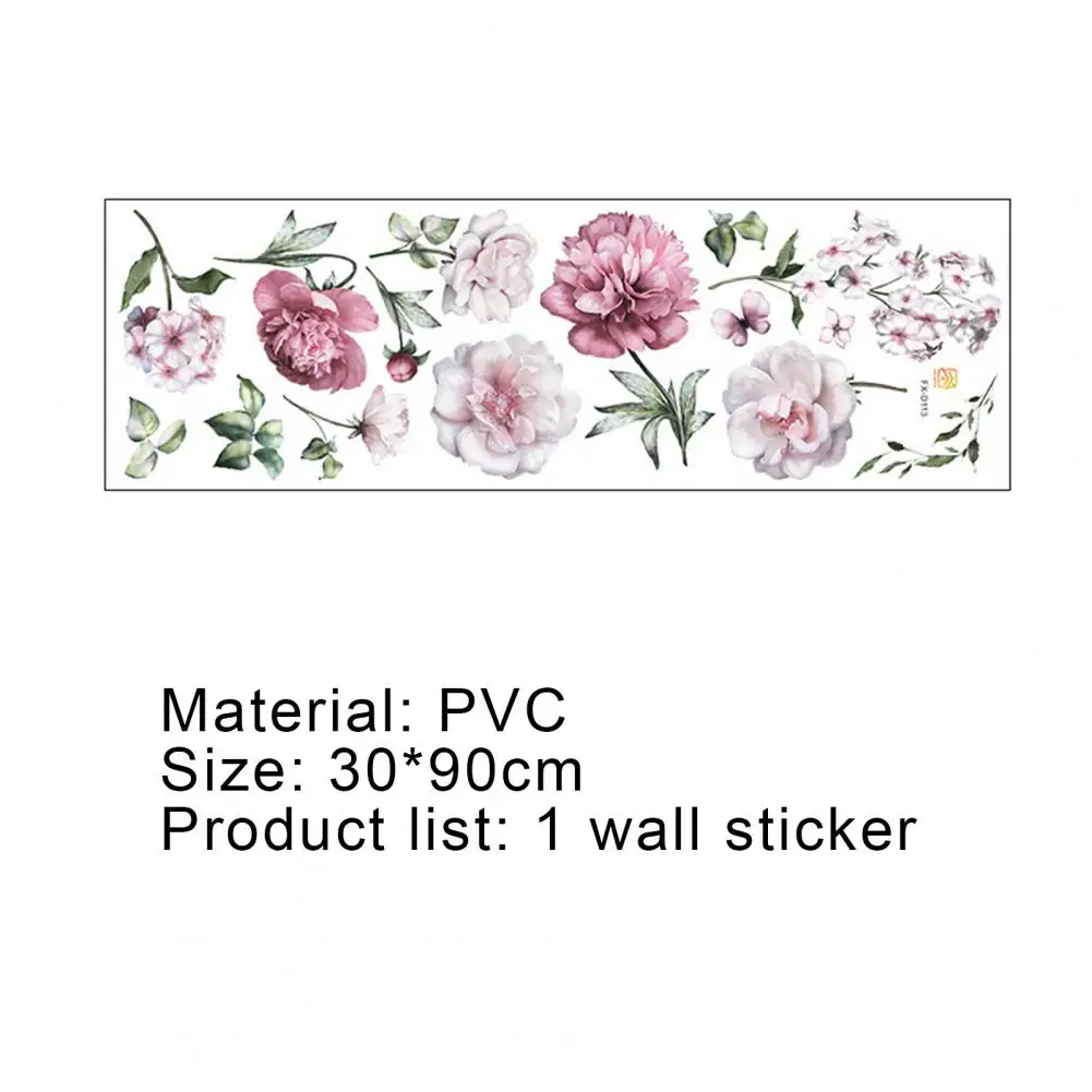 Creative Wall Sticker Removable Peony Pattern PVC DIY Tile Decal for Bedroom Wall Decor
Creative Wall Sticker Removable Peony Pattern PVC DIY Tile Decal for Bedroom Wall Decor