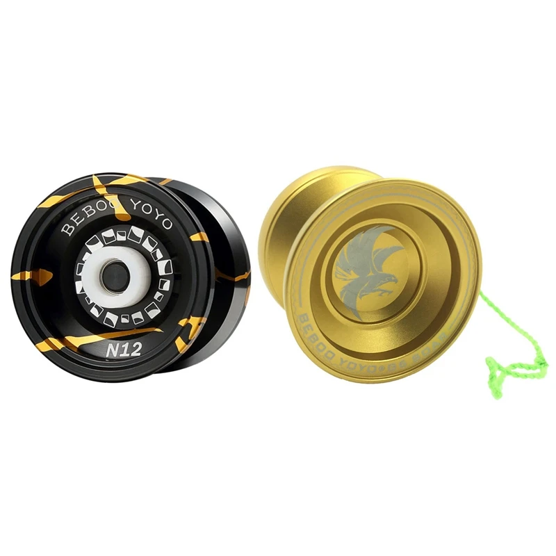 Bebooyoyo 2 Set Metal Yoyo Professional Yoyo Set Yo Yo + Glove Yo-Yo Metal Yoyo Classic Toys Gift Present - N12 & G6 
Bebooyoyo 2 Set Metal Yoyo Professional Yoyo Set Yo Yo + Glove Yo-Yo Metal Yoyo Classic Toys Gift Present - N12 & G6