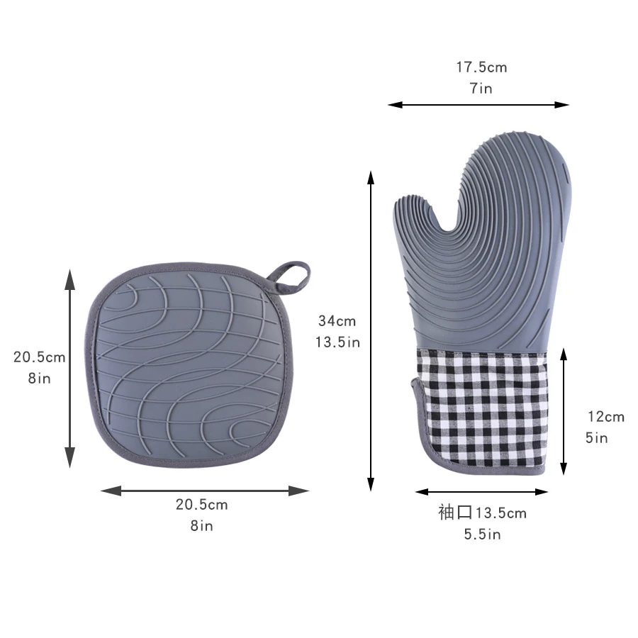 Oven Mitts and Pot Holders Set of 4, Advanced Heat Resistance, Non-Slip Textured Grip, for Kitchen, Baking, BBQ
Oven Mitts and Pot Holders Set of 4, Advanced Heat Resistance, Non-Slip Textured Grip, for Kitchen, Baking, BBQ