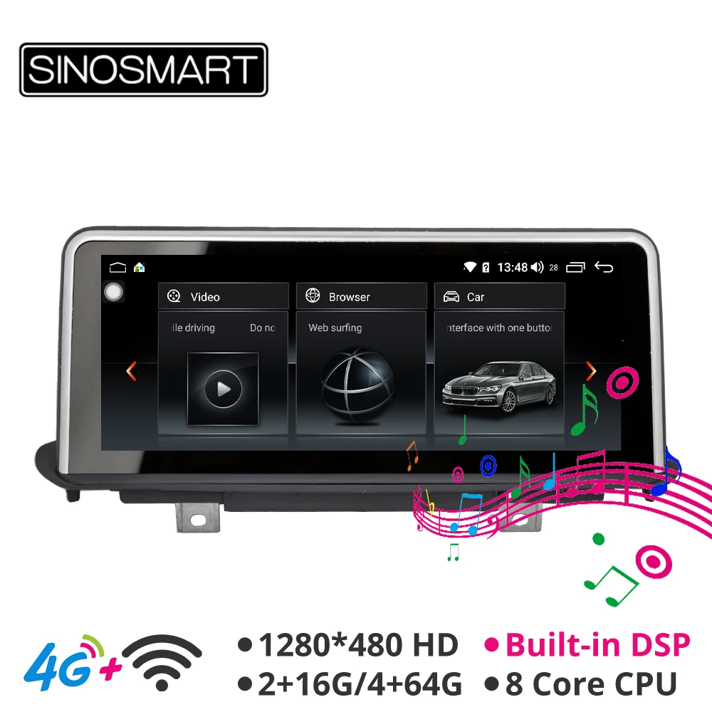 Sinosmart 10,25 дюймов Android 8.1 автомобильный радиоприемник с навигацией GPS для BMW X5 X6 с CIC/NBT/CCC системой 2015-2019 2Din 2.5D IPS экран
Sinosmart 10,25 дюймов Android 8.1 автомобильный радиоприемник с навигацией GPS для BMW X5 X6 с CIC/NBT/CCC системой 2015-2019 2Din 2.5D IPS экран