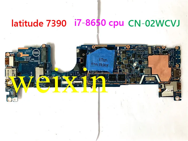 Материнская плата 100% для dell latitude 7390 материнская 02WCVJ CN-02WCVJ 2WCVJ DDA30 Φ центральный