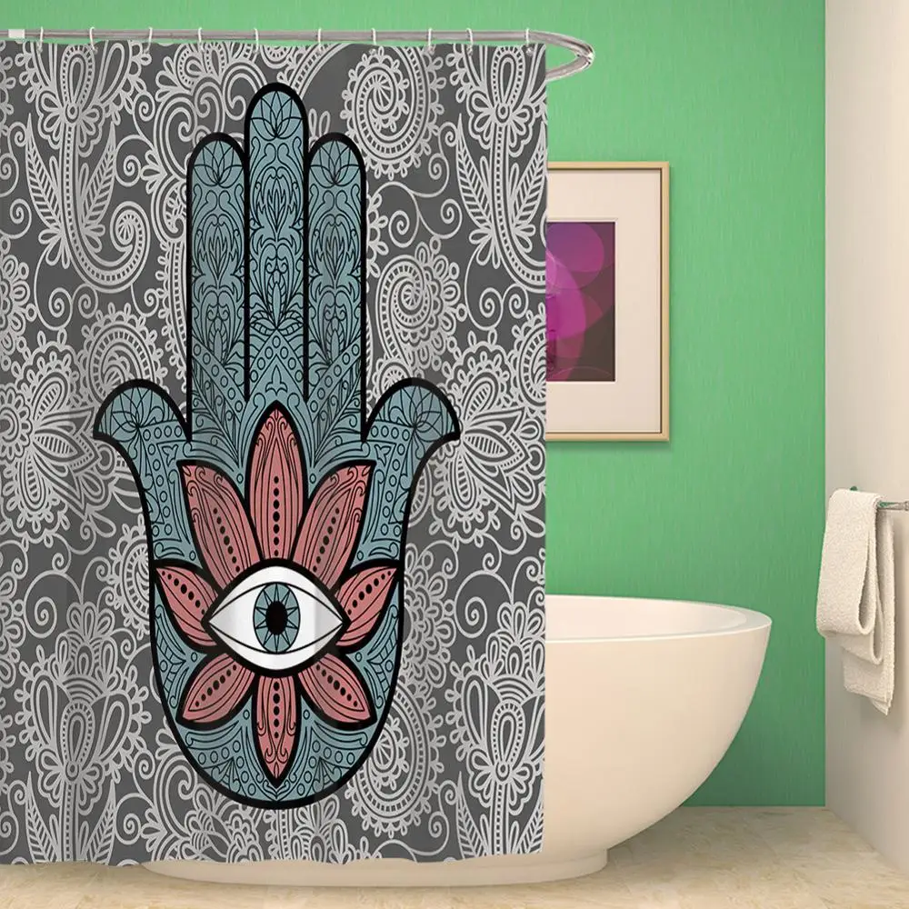 Cute Animals Shower Curtains Sun Moon Series Bohemian Mandala Print Polyester Waterproof Bathroom Curtain
Cute Animals Shower Curtains Sun Moon Series Bohemian Mandala Print Polyester Waterproof Bathroom Curtain